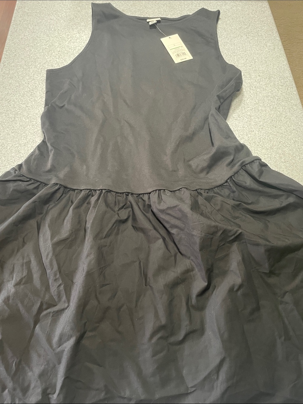 a new day Black Sleeveless Midi Dress